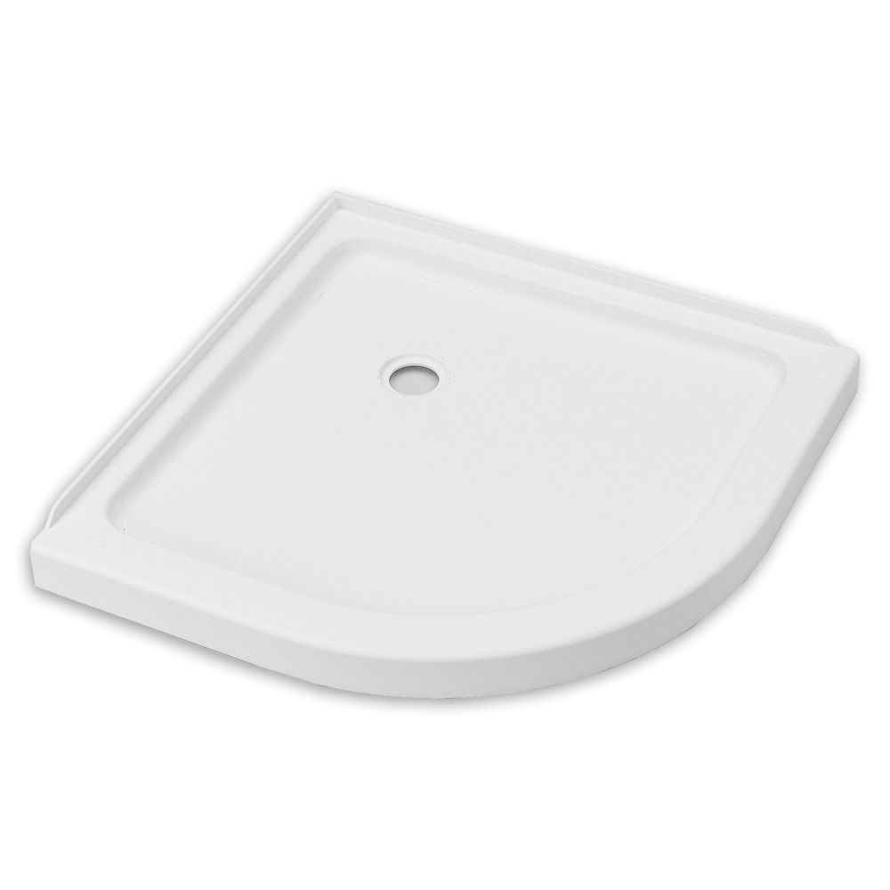 Axis 38" Curved Shower Base + Drain